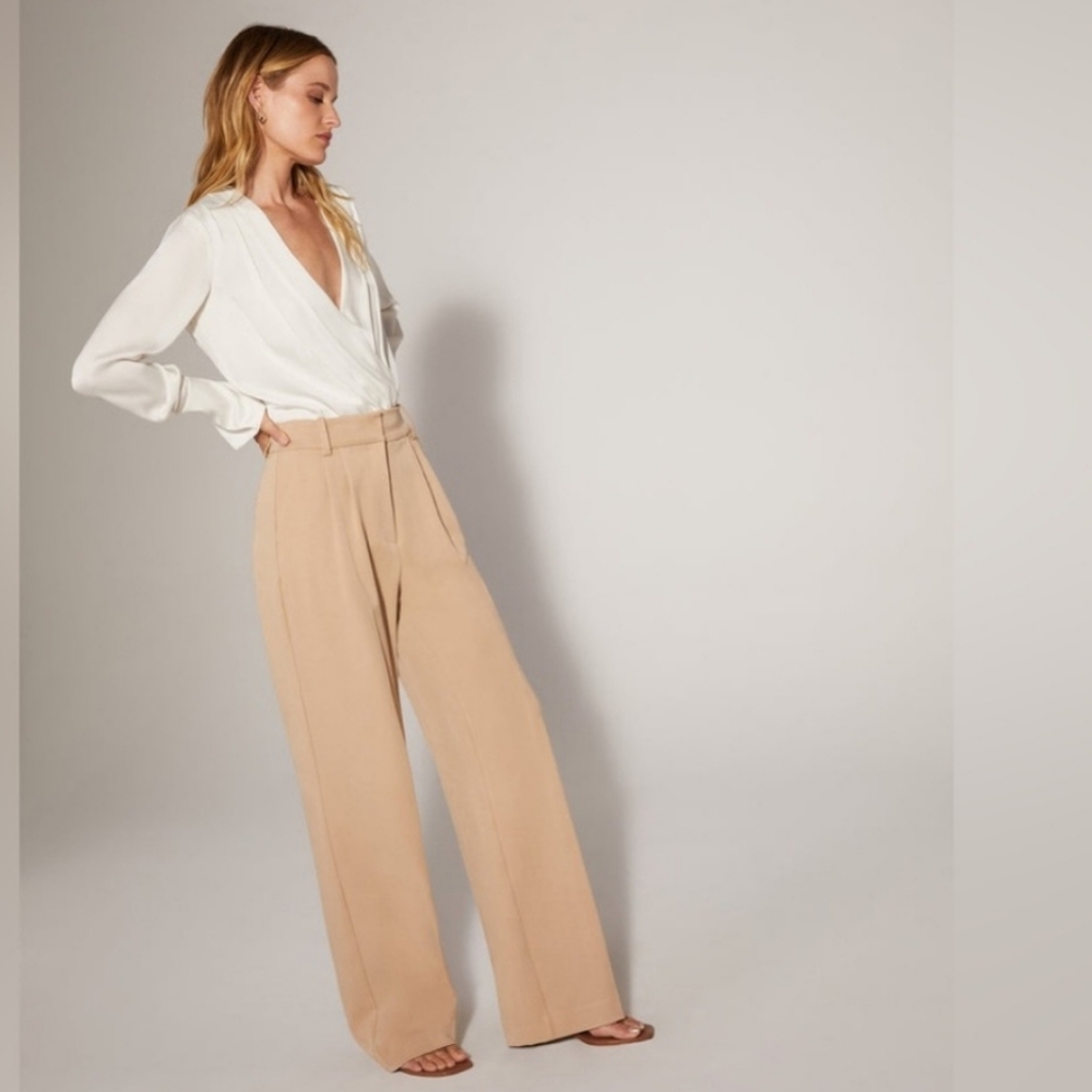 Favorite Daughter Classic Tan Wide Leg Chinos - Picture 15 of 15